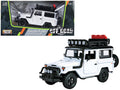 Toyota FJ40 Land Cruiser White '4x4 Overlanders' Series 1/24 Diecast Model Car by Motormax