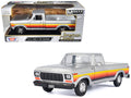 1979 Ford F-150 Custom Pickup Truck Silver Metallic with Side Stripes 'American Classics' Series 1/24 Diecast Model Car by Motormax