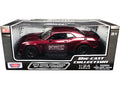 2018 Dodge Challenger SRT Hellcat Widebody Burgundy Metallic 'Die-Cast Collection' Series 1/24 Diecast Model Car by Motormax