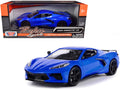 2020 Chevrolet Corvette C8 Stingray Blue Metallic 'Timeless Legends' 1/24 Diecast Model Car by Motormax