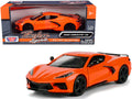2020 Chevrolet Corvette C8 Stingray Orange 'Timeless Legends' 1/24 Diecast Model Car by Motormax