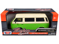 Volkswagen Type 2 (T3) Van Green and Beige 'Timeless Legends' Series 1/24 Diecast Model Car by Motormax