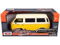Volkswagen Type 2 (T3) Van Yellow and Beige 'Timeless Legends' Series 1/24 Diecast Model Car by Motormax