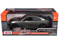 2023 Dodge Charger SXT Gray Metallic 'Timeless Legends' Series 1/24 Diecast Model Car by Motormax