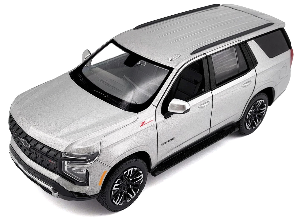 2025 Chevrolet Tahoe Z71 Gray Metallic 'Timeless Legends' Series 1/24 Diecast Model Car by Motormax