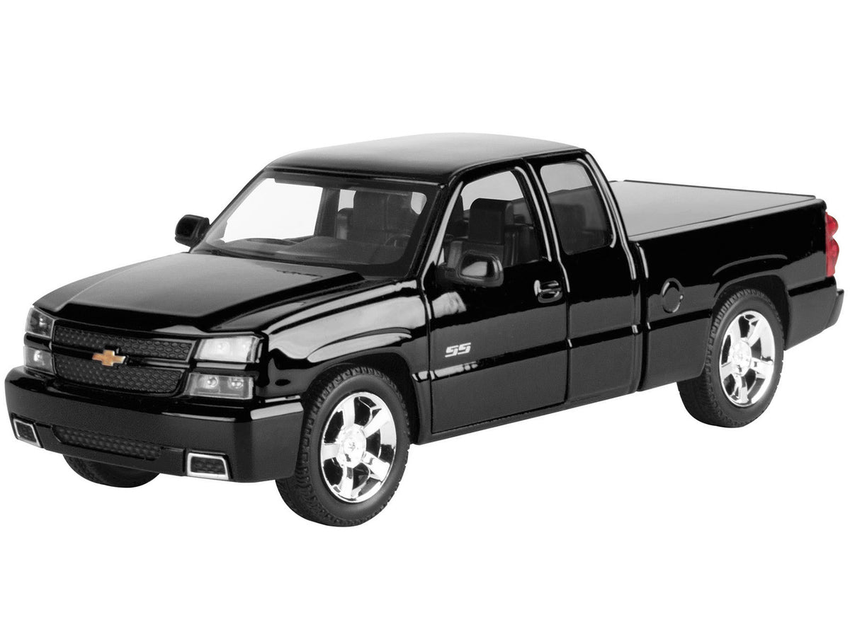 2006 Chevrolet Silverado SS Pickup Truck Black 'Timeless Legends' Series 1/25 Diecast Model Car by Motormax