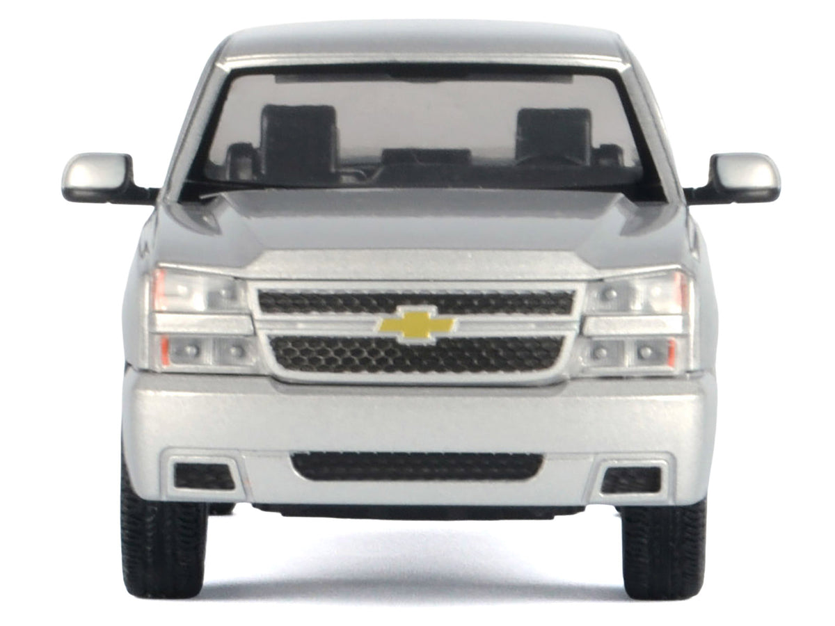 2006 Chevrolet Silverado SS Pickup Truck Silver Metallic 'Timeless Legends' Series 1/25 Diecast Model Car by Motormax
