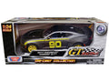 2017 Chevrolet Camaro ZL1 #90 Matt Gray with Yellow Stripes 'GT Racing' Series 1/24 Diecast Model Car by Motormax