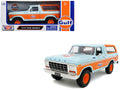 1978 Ford Bronco Light Blue and Orange 'Gulf Oil' 'Gulf Die-Cast Collection' 1/24 Diecast Model Car by Motormax