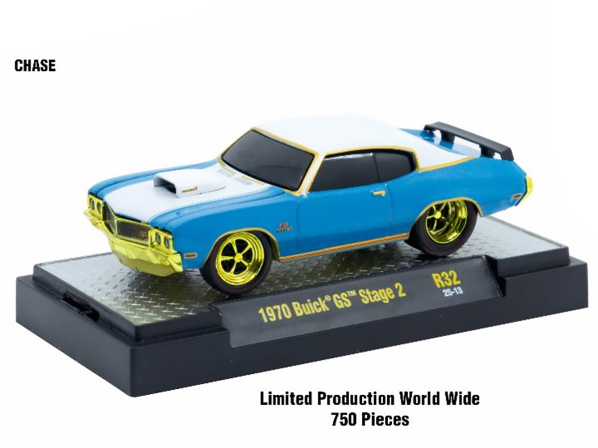 'Ground Pounders' 6 Cars Set Release 32 IN DISPLAY CASES Limited Edition 1/64 Diecast Model Cars by M2 Machines