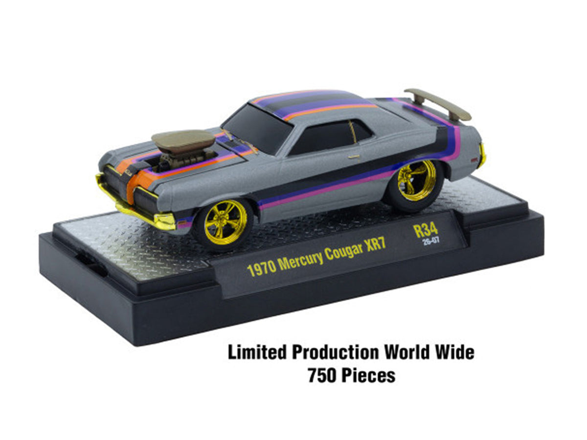 'Ground Pounders' 6 Cars Set Release #34 IN DISPLAY CASES Limited Edition 1/64 Diecast Model Cars by M2 Machines