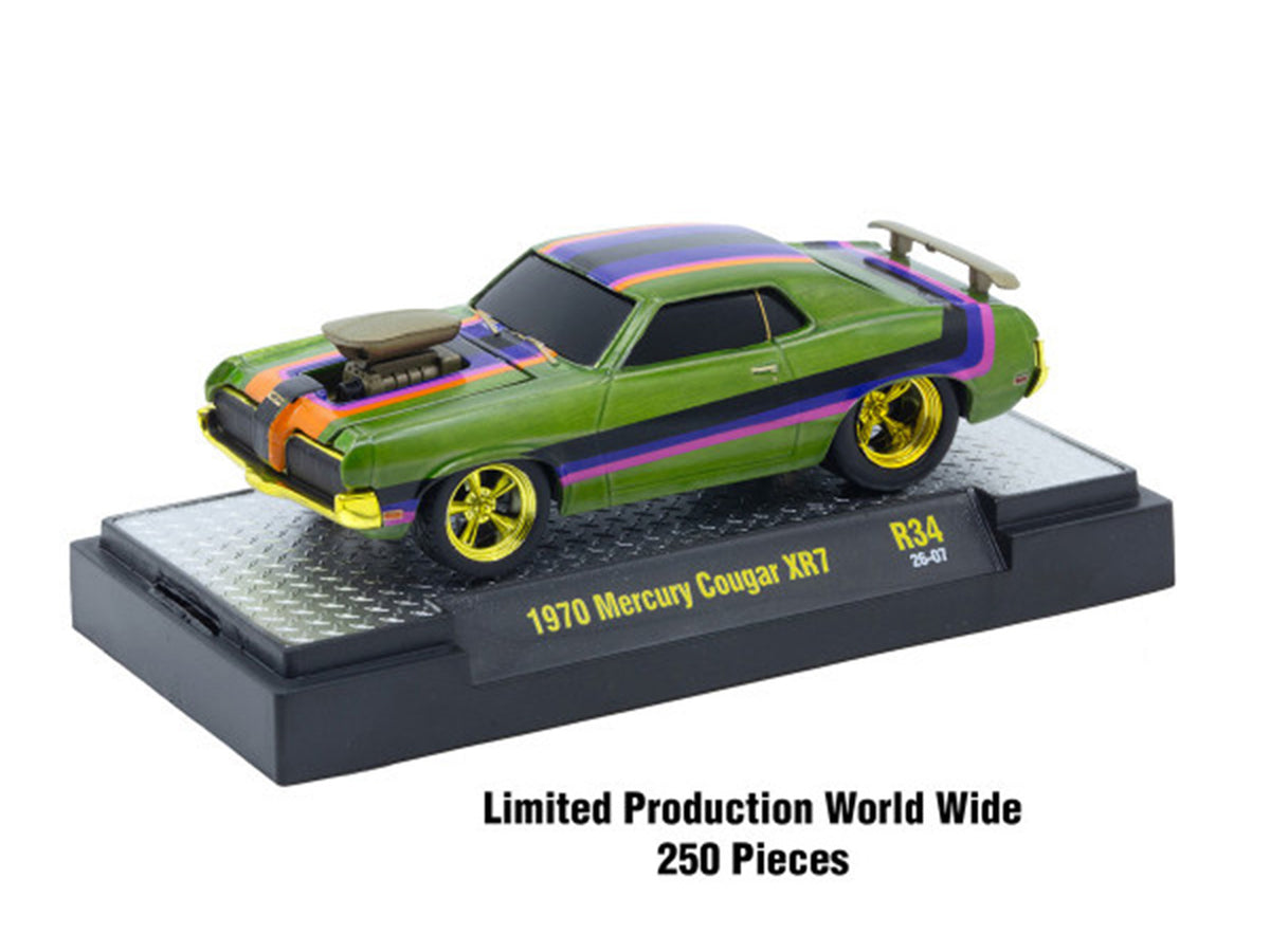 'Ground Pounders' 6 Cars Set Release #34 IN DISPLAY CASES Limited Edition 1/64 Diecast Model Cars by M2 Machines