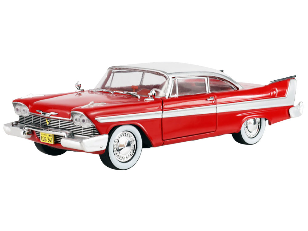 1958 Plymouth Fury Red with White Top and Red Interior 'Hollywood Greatest Hits' Series 1/24 Diecast Model Car by Greenlight