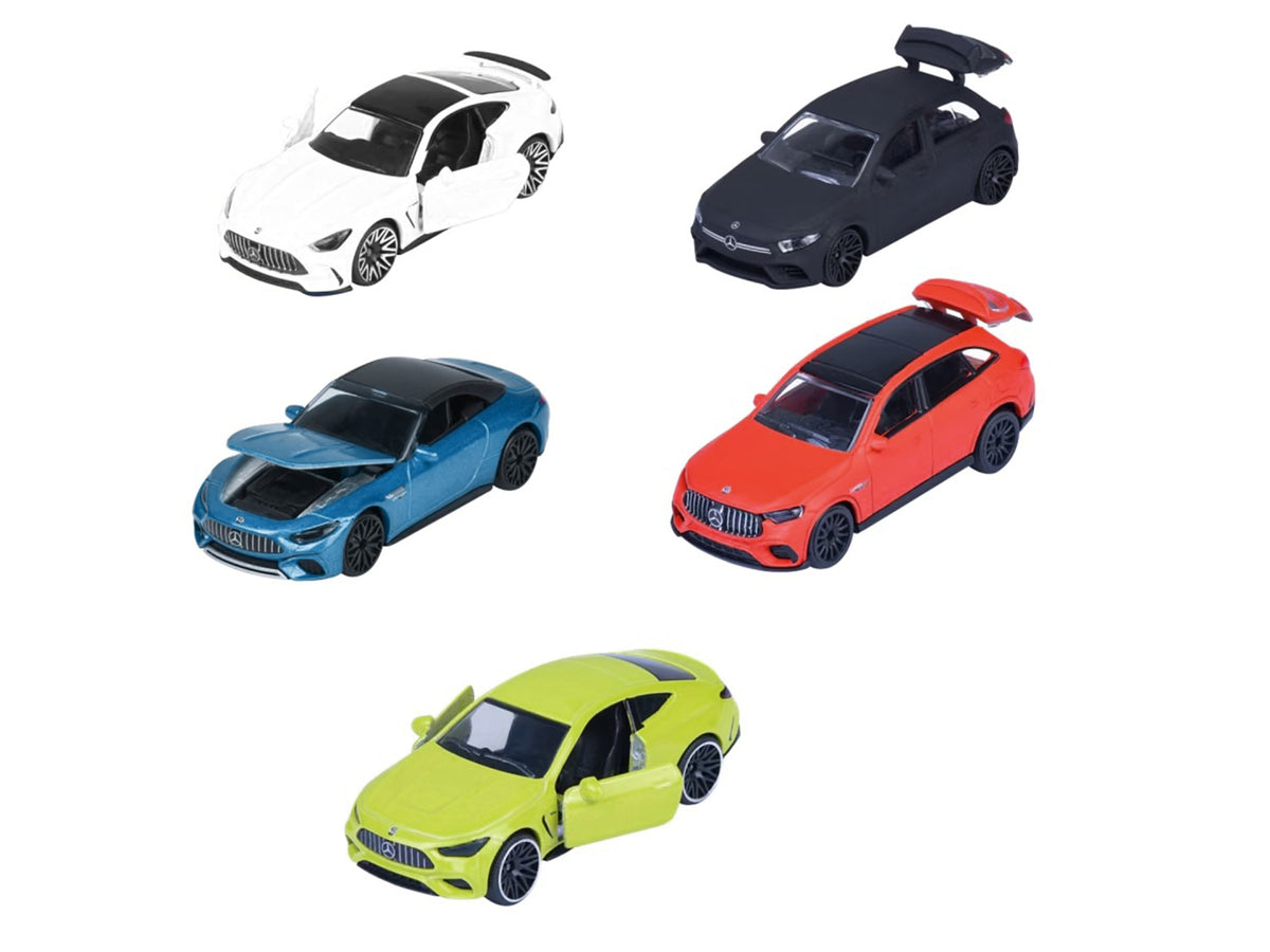 'Mercedes-AMG' 5 Piece Set 1/64 Diecast Model Cars by Majorette