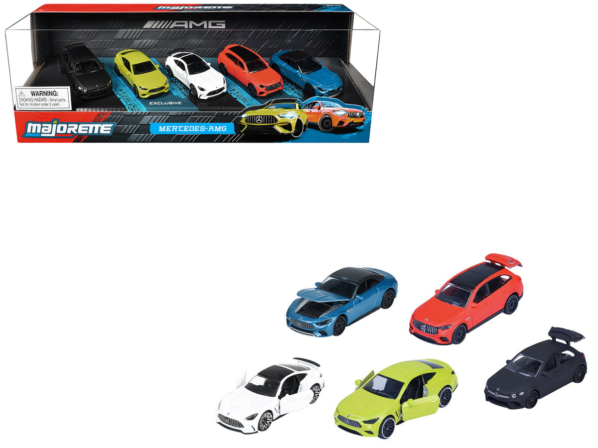 'Mercedes-AMG' 5 Piece Set 1/64 Diecast Model Cars by Majorette