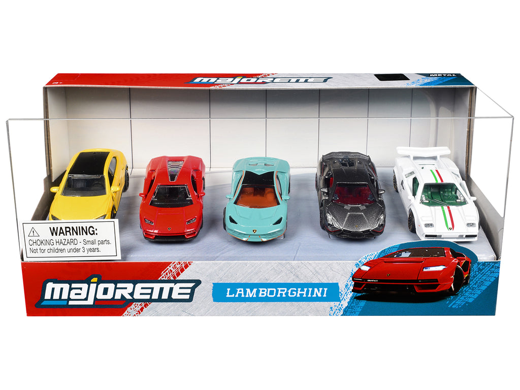'Lamborghini' (2026) 5 Piece Set 1/64 Diecast Model Cars by Majorette