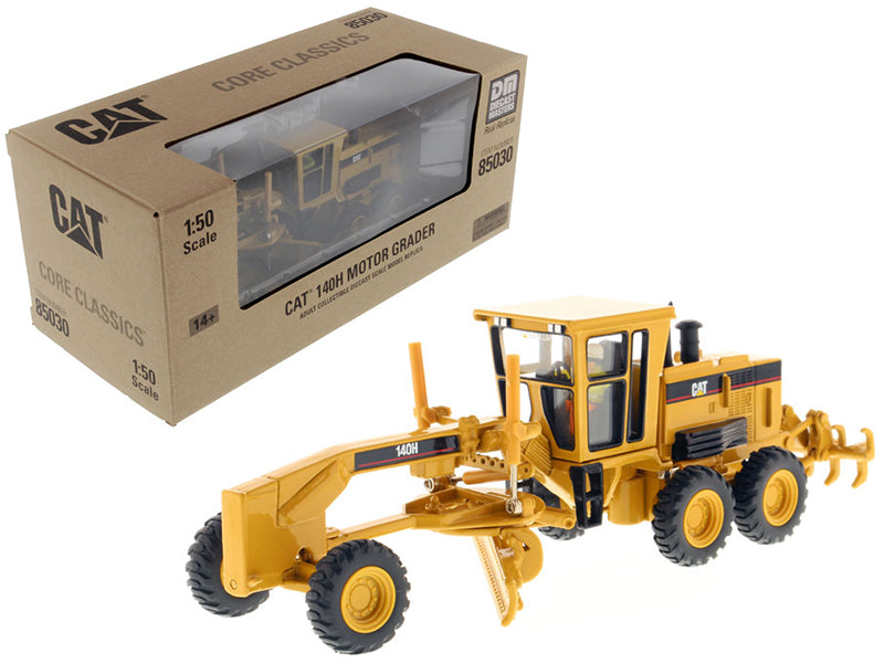 Cat Caterpillar 140H Motor Grader with Operator 'Core Classics Series' 1/50 Diecast Model by Diecast Masters