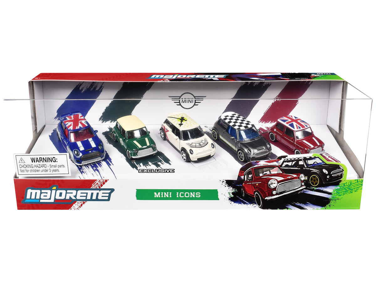 'Mini Icons' 5 Piece Set 1/64 Diecast Model Cars by Majorette