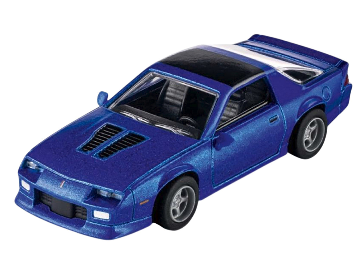 1985 Chevrolet Camaro Blue Metallic with Black Top 'Collection' Series 1/64 Diecast Model Car by Majorette