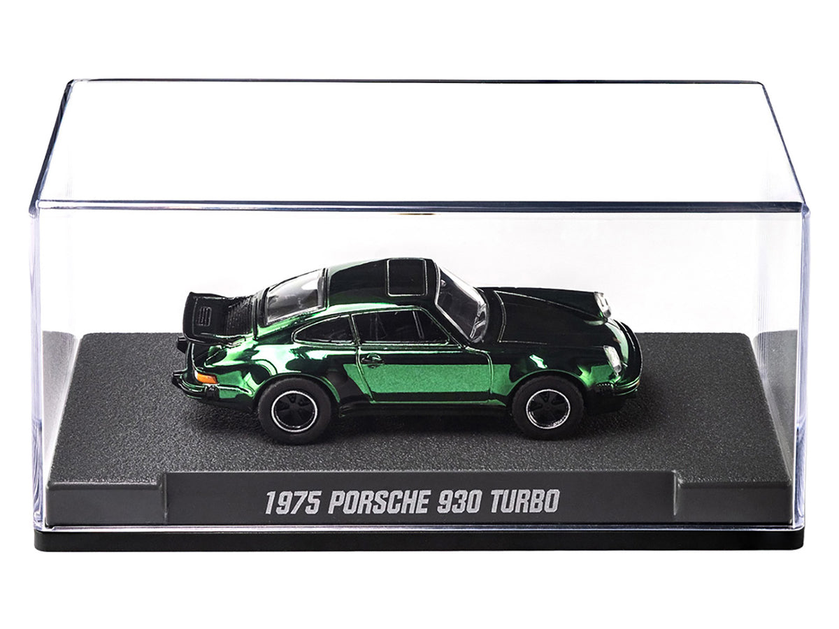 1975 Porsche 930 Turbo Green Metallic 'Collection' Series 1/64 Diecast Model Car by Majorette
