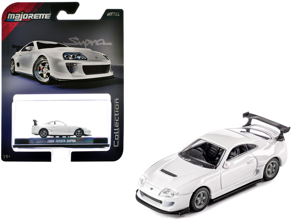 1995 Toyota Supra RHD (Right Hand Drive) White 'Collection' Series 1/64 Diecast Model Car by Majorette