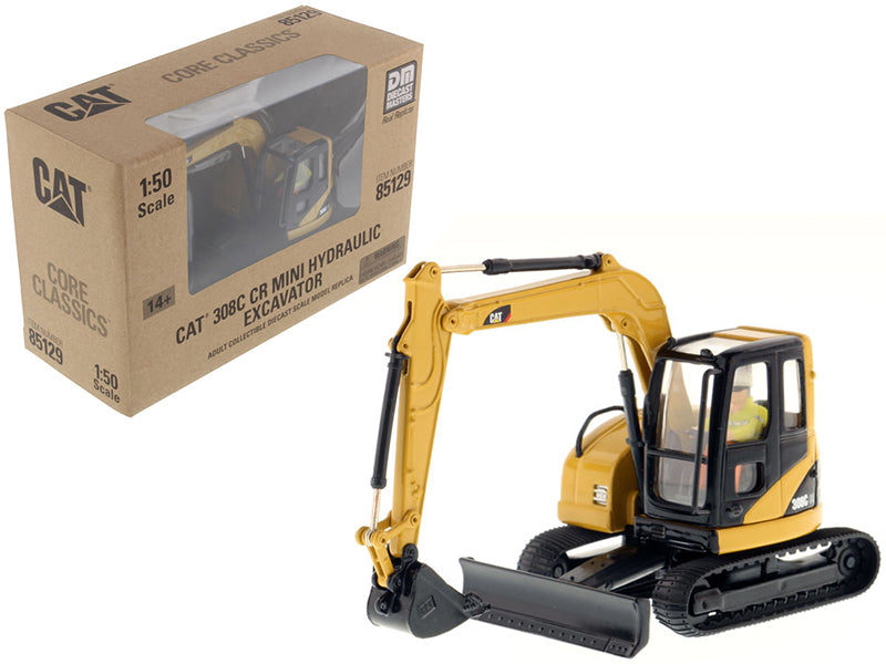 CAT Caterpillar 308C CR Excavator with Operator 'Core Classics Series' 1/50 Diecast Model by Diecast Masters