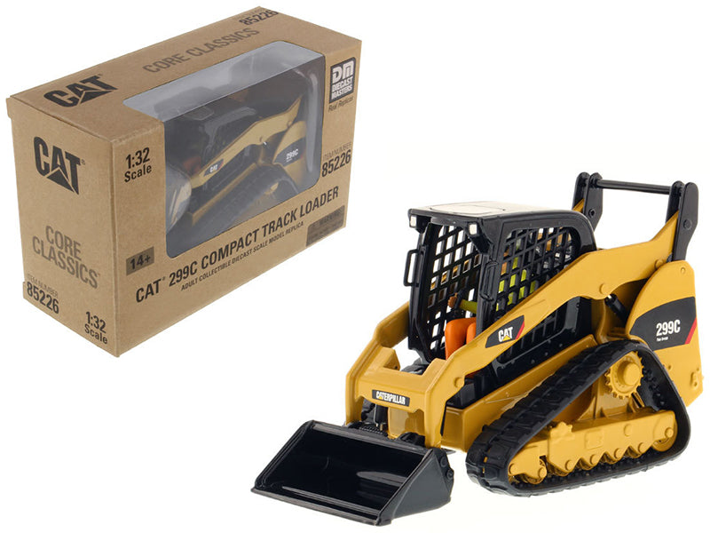 CAT Caterpillar 299C Compact Track Loader with Work Tools and Operator 'Core Classics' Series 1/32 Diecast Model by Diecast Masters