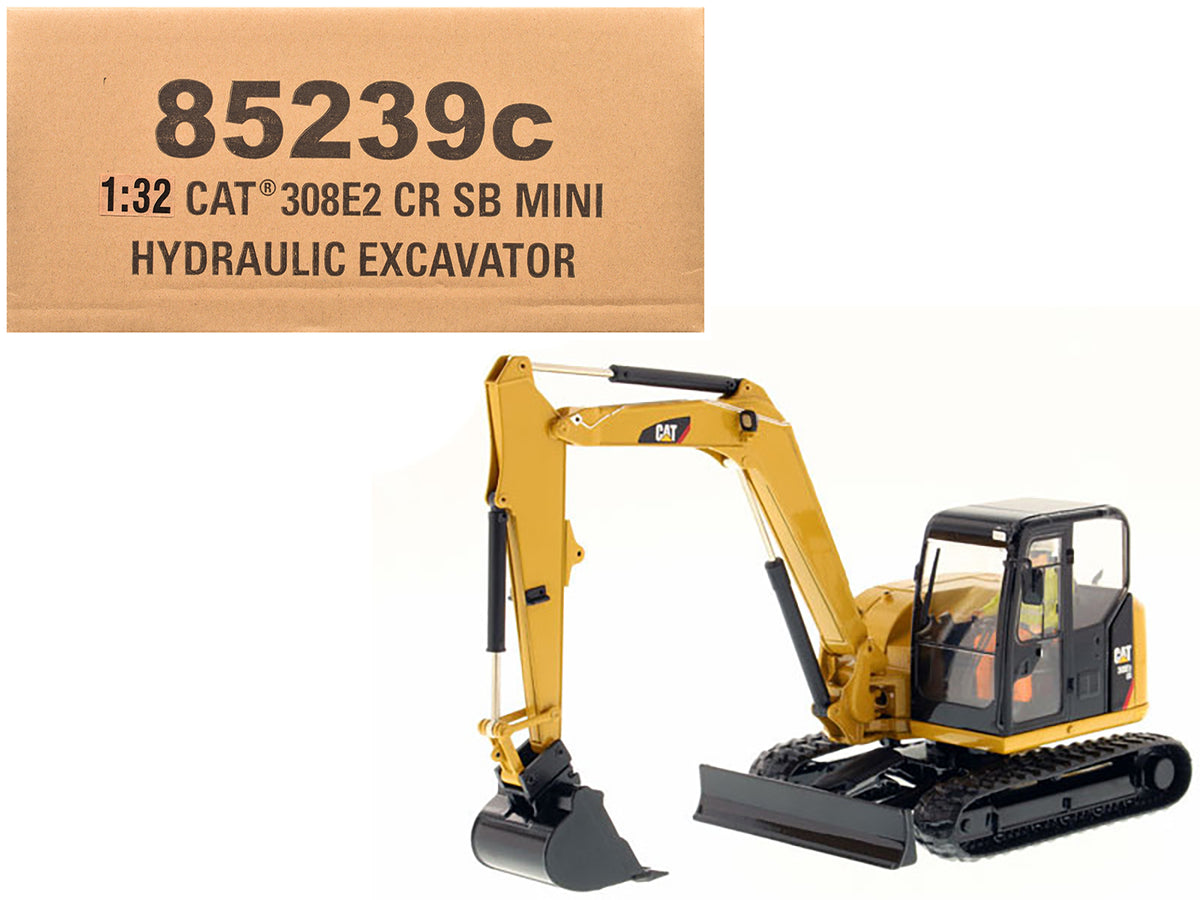CAT Caterpillar 308E2 CR SB Mini Hydraulic Excavator with Working Tools and Operator 'Core Classics' Series 1/32 Diecast Model by Diecast Masters