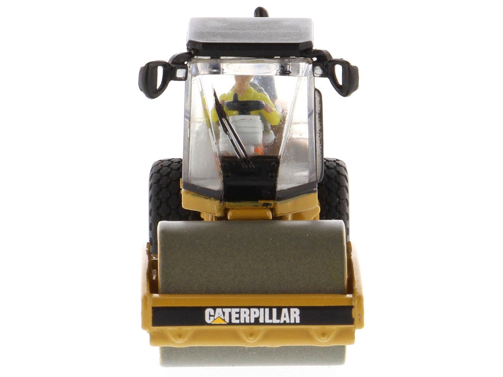 CAT Caterpillar CS56 Smooth Drum Vibratory Soil Compactor with Operator 'High Line' Series 1/87 (HO) Scale Diecast Model by Diecast Masters