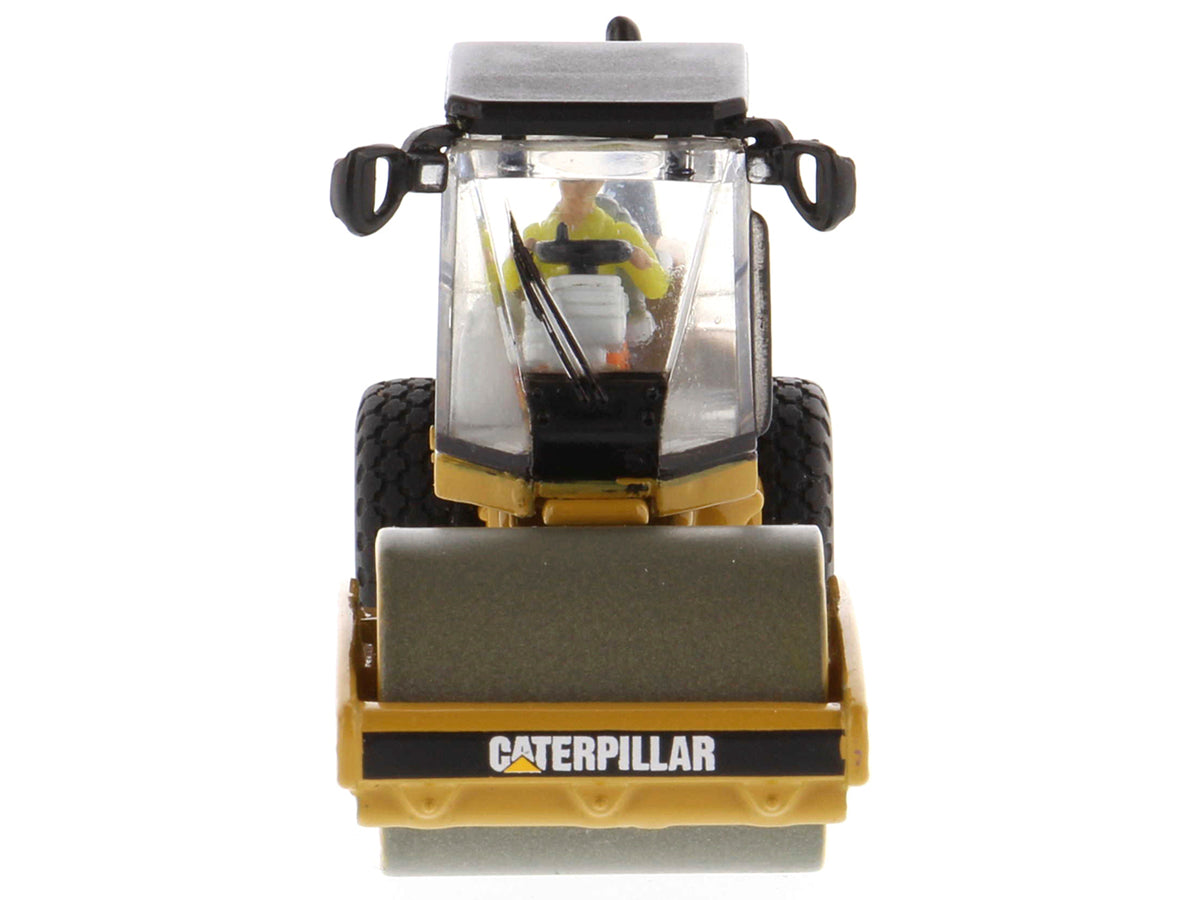 CAT Caterpillar CS56 Smooth Drum Vibratory Soil Compactor with Operator 'High Line' Series 1/87 (HO) Scale Diecast Model by Diecast Masters
