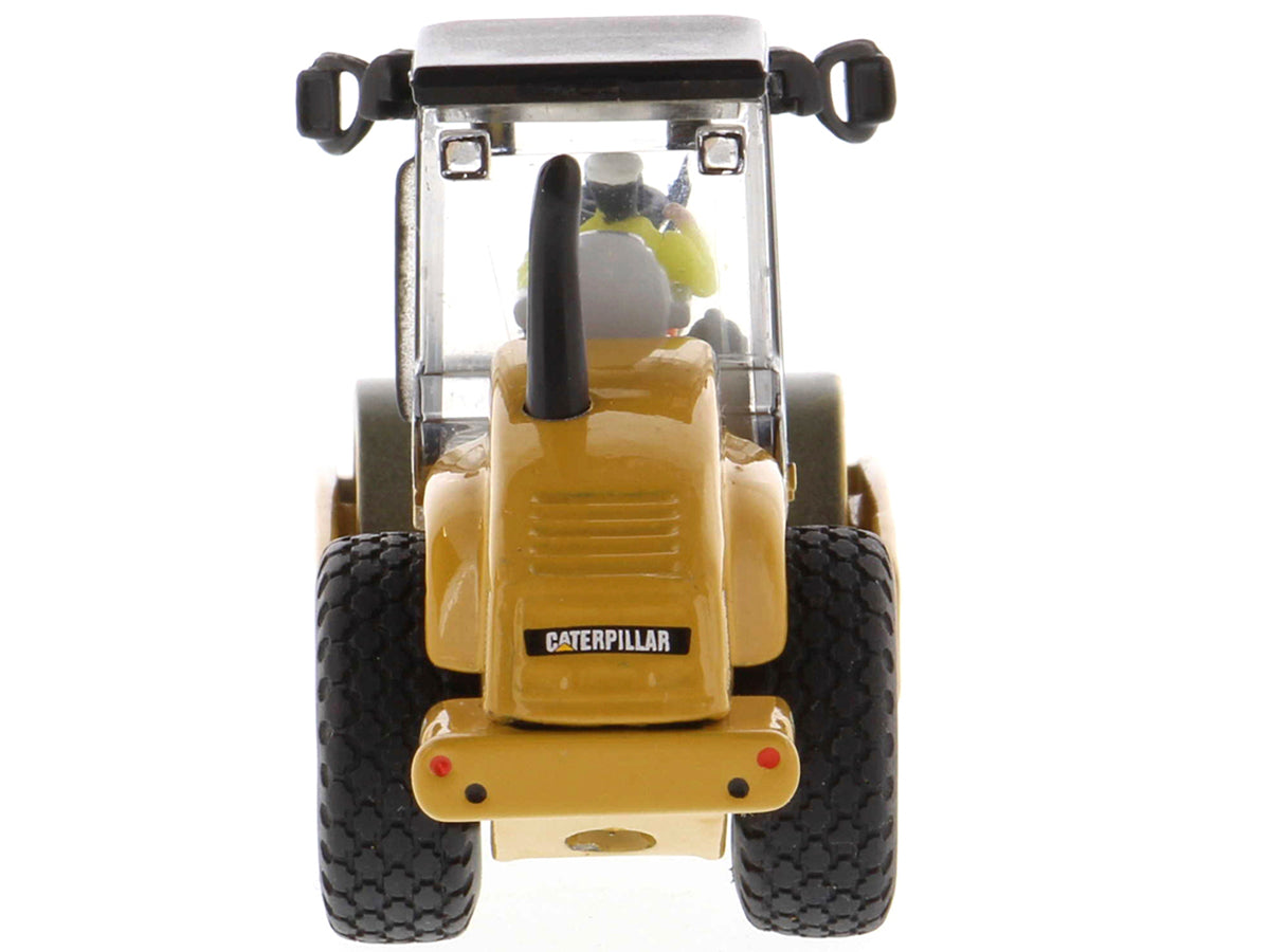 CAT Caterpillar CS56 Smooth Drum Vibratory Soil Compactor with Operator 'High Line' Series 1/87 (HO) Scale Diecast Model by Diecast Masters