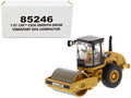 CAT Caterpillar CS56 Smooth Drum Vibratory Soil Compactor with Operator 'High Line' Series 1/87 (HO) Scale Diecast Model by Diecast Masters