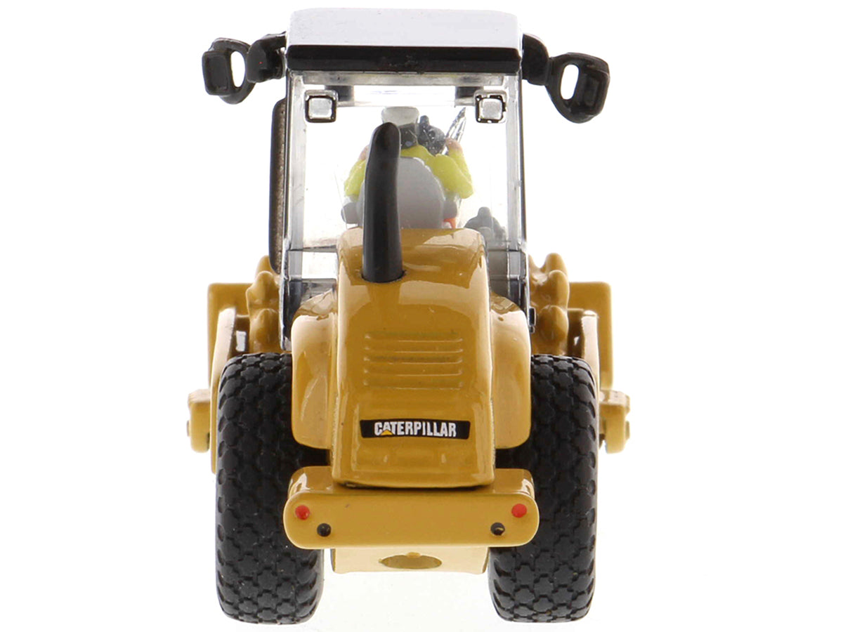 CAT Caterpillar CS56 Padfoot Drum Vibratory Soil Compactor with Operator 'High Line' Series 1/87 (HO) Scale Diecast Model by Diecast Masters