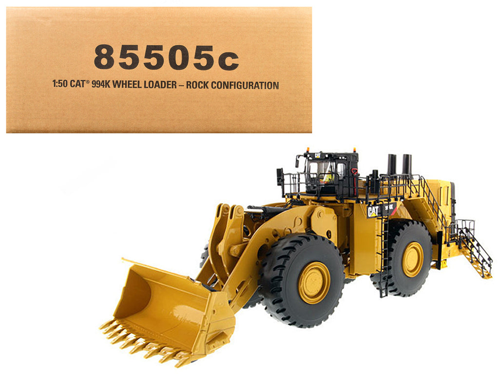 CAT Caterpillar 994K Wheel Loader with Rock Bucket and Operator 'Core Classics' Series 1/50 Diecast Model  by Diecast Masters