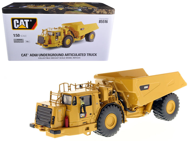 CAT Caterpillar AD60 Articulated Underground Truck with Operator 'High Line Series' 1/50 Diecast Model by Diecast Masters