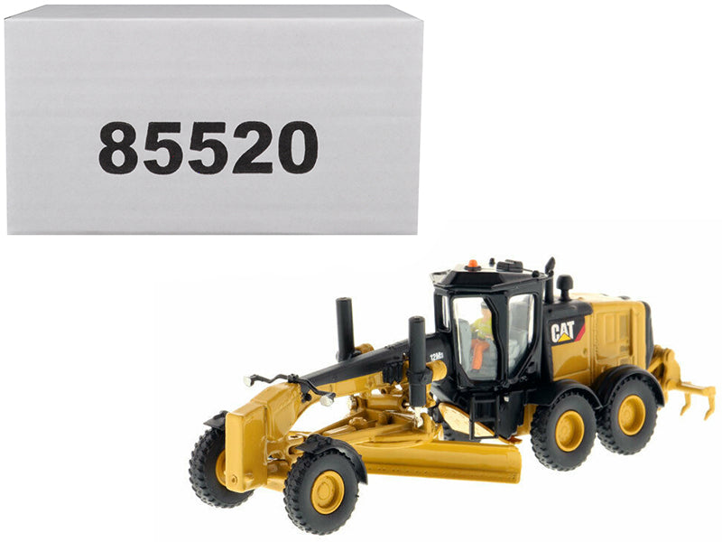 CAT Caterpillar 12M3 Motor Grader with Operator 'High Line' Series 1/87 (HO) Scale Diecast Model by Diecast Masters