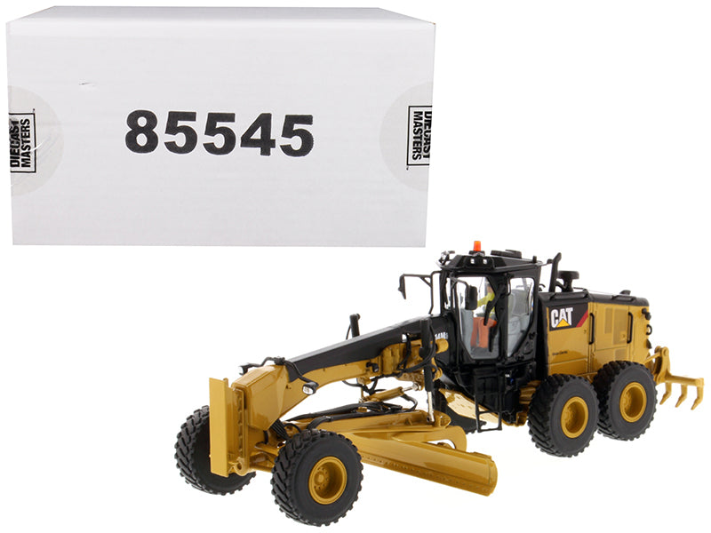 CAT Caterpillar 14M3 Motor Grader with Operator 'High Line Series' 1/50 Diecast Model by Diecast Masters