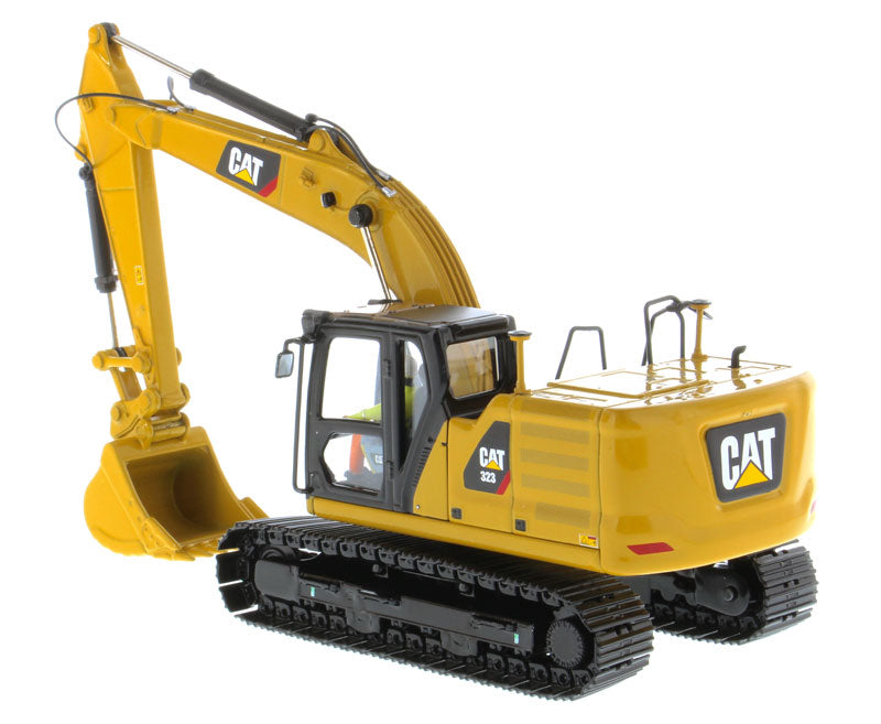 CAT Caterpillar 323 Hydraulic Excavator with Operator Next Generation Design 'High Line Series' 1/50 Diecast Model by Diecast Masters