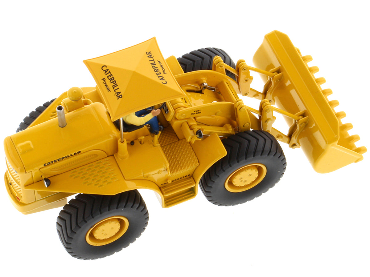 CAT Caterpillar 966A Wheel Loader Yellow with Operator 'Vintage Series' 1/50 Diecast Model by Diecast Masters