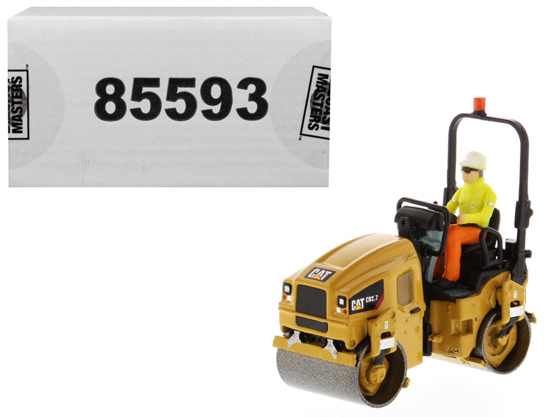 CAT Caterpillar CB-2.7 Utility Compactor with Operator 'High Line Series' 1/50 Diecast Model by Diecast Masters