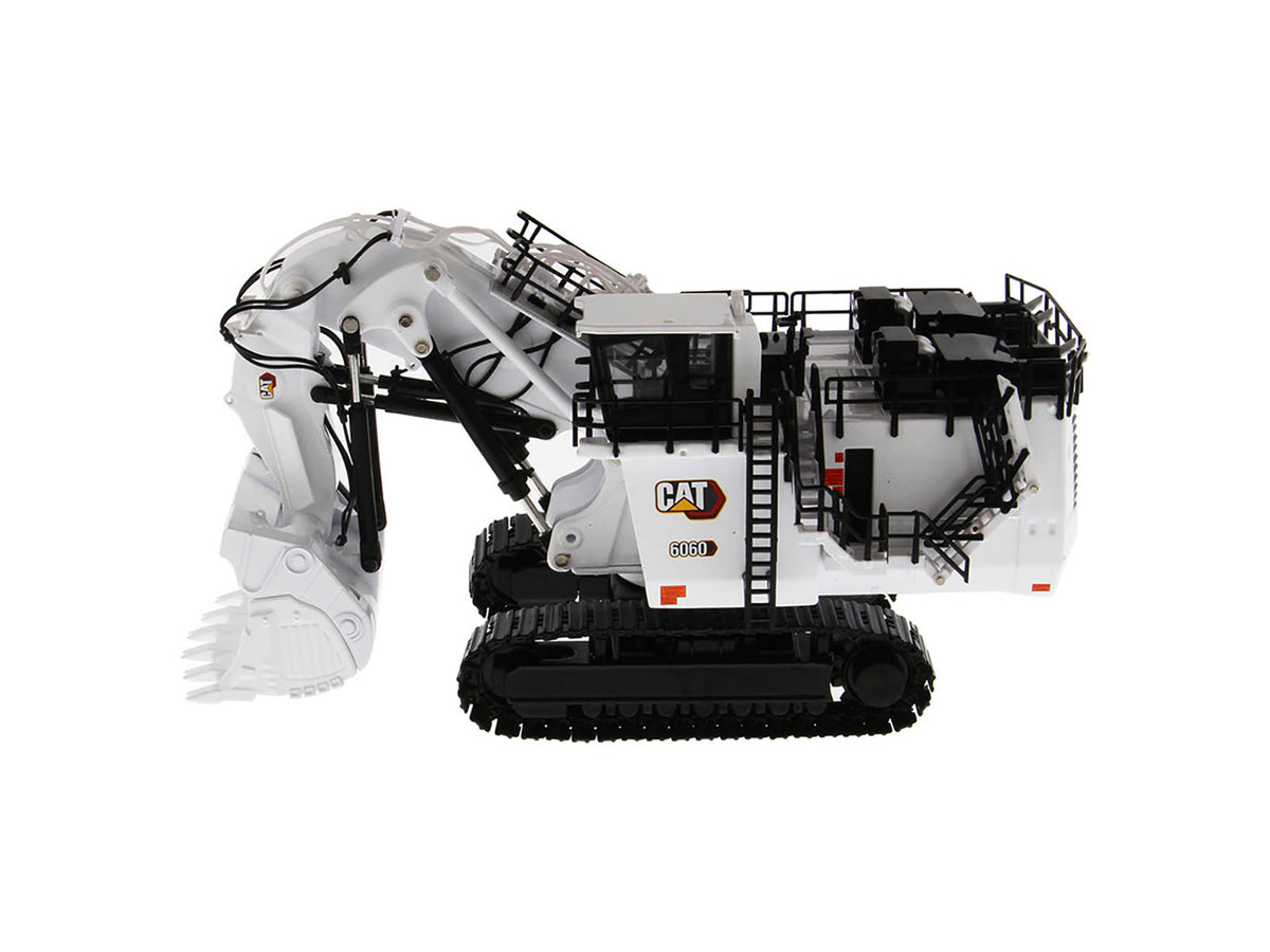 CAT Caterpillar 6060 Hydraulic Mining Front Shovel Coal Configuration White 'High Line Series' 1/87 (HO) Scale Diecast Model by Diecast Masters