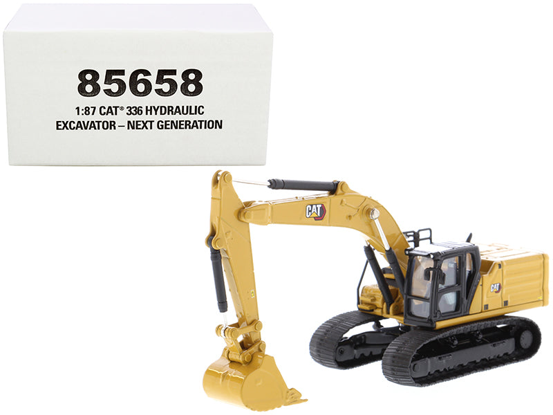 CAT Caterpillar 336 Next Generation Hydraulic Excavator 'High Line' Series 1/87 (HO) Scale Diecast Model by Diecast Masters
