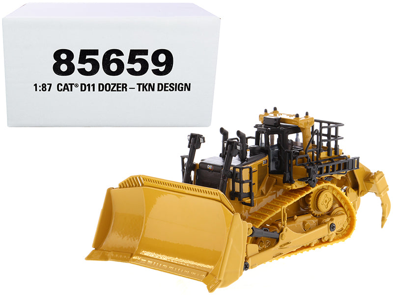 CAT Caterpillar D11 Track-Type Tractor Dozer TKN Design 'High Line' Series 1/87 (HO) Scale Diecast Model by Diecast Masters