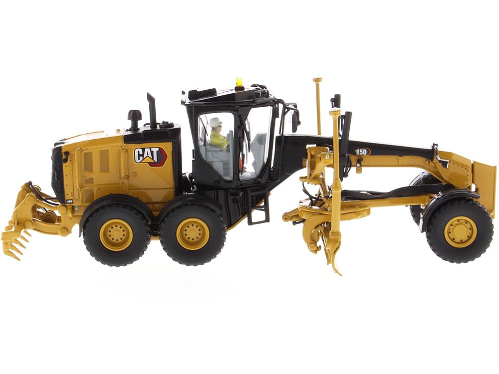 CAT Caterpillar 150 Motor Grader with Operator 'High Line Series' 1/50 Diecast Model by Diecast Masters