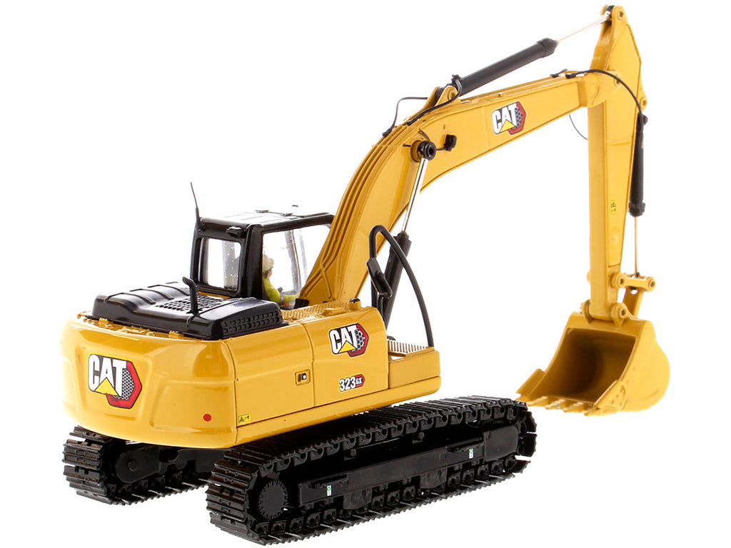 CAT Caterpillar 323 GX Hydraulic Excavator with Operator 'High Line' Series 1/50 Diecast Model by Diecast Masters