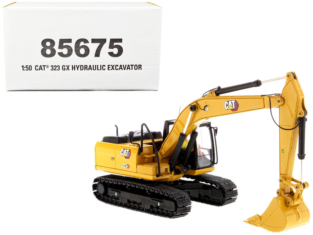 CAT Caterpillar 323 GX Hydraulic Excavator with Operator 'High Line' Series 1/50 Diecast Model by Diecast Masters