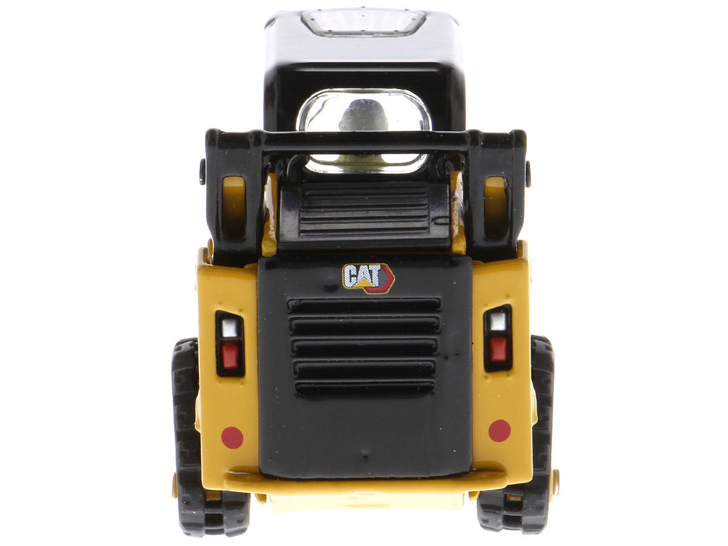CAT Caterpillar 259D3 Compact Track Loader with Work Tools and Operator Yellow 'High Line Series' 1/50 Diecast Model by Diecast Masters