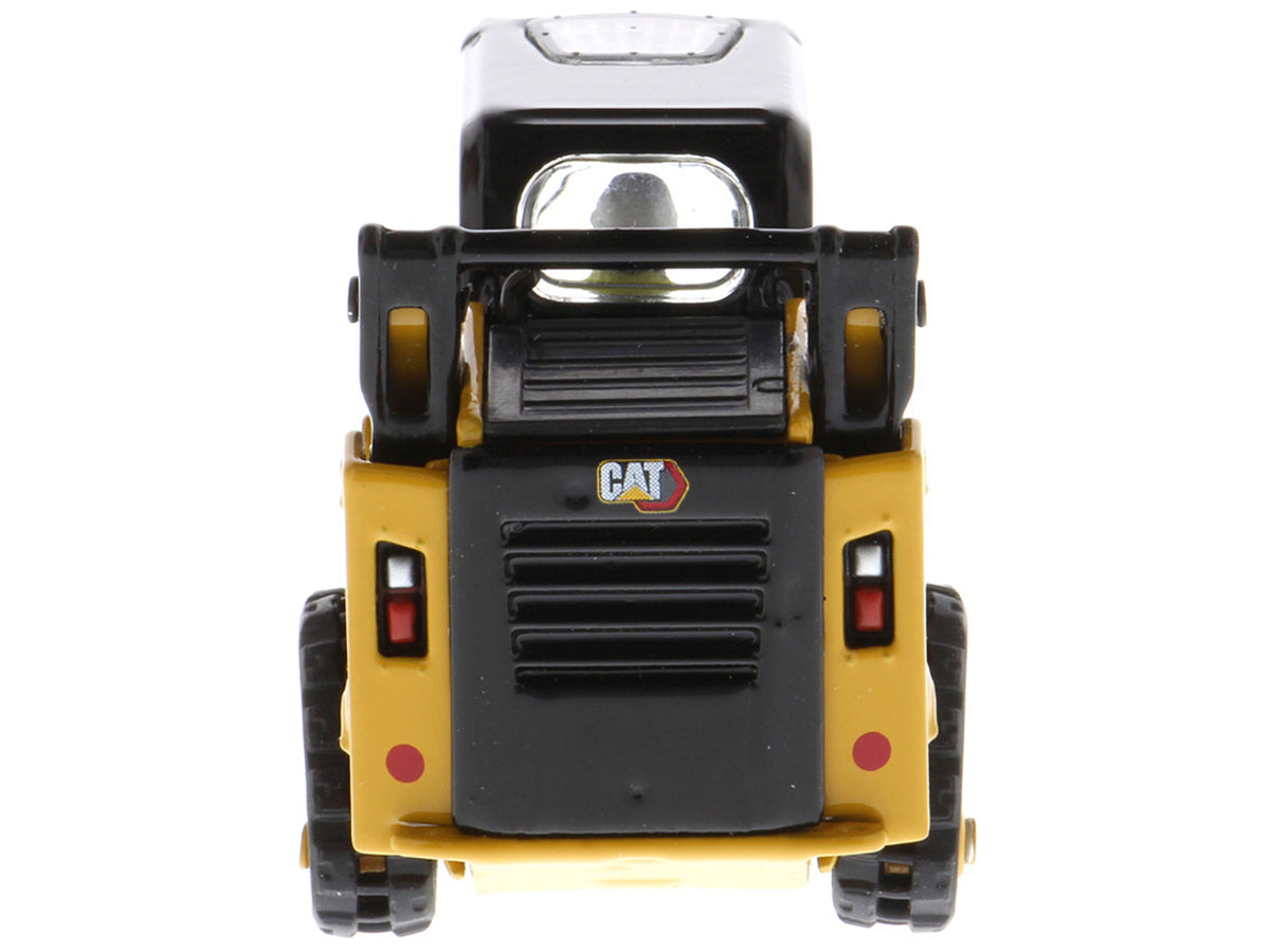 CAT Caterpillar 259D3 Compact Track Loader with Work Tools and Operator Yellow 'High Line Series' 1/50 Diecast Model by Diecast Masters