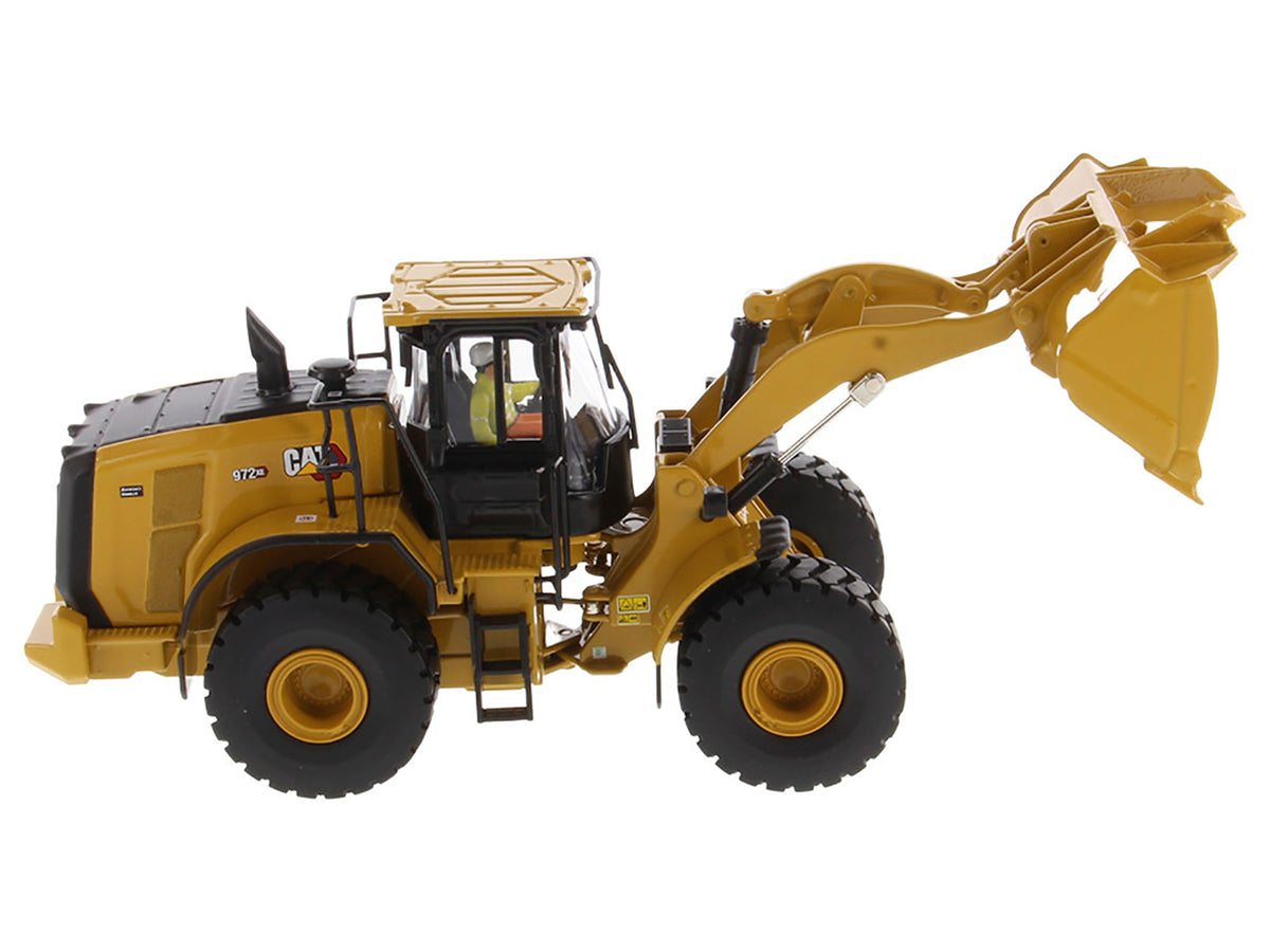 CAT Caterpillar 972 XE Wheel Loader Yellow with Operator 'High Line Series' 1/50 Diecast Model by Diecast Masters
