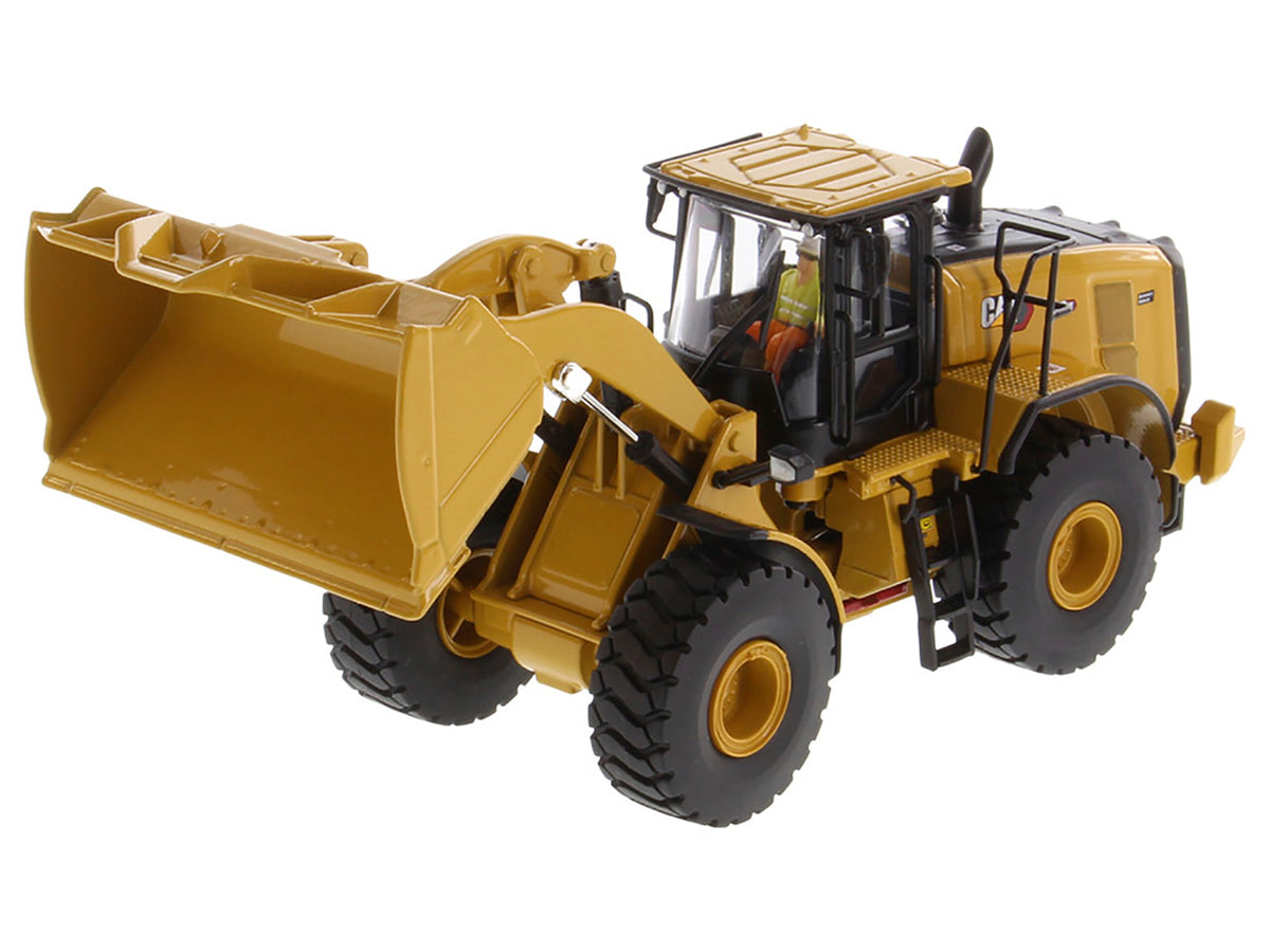 CAT Caterpillar 972 XE Wheel Loader Yellow with Operator 'High Line Series' 1/50 Diecast Model by Diecast Masters